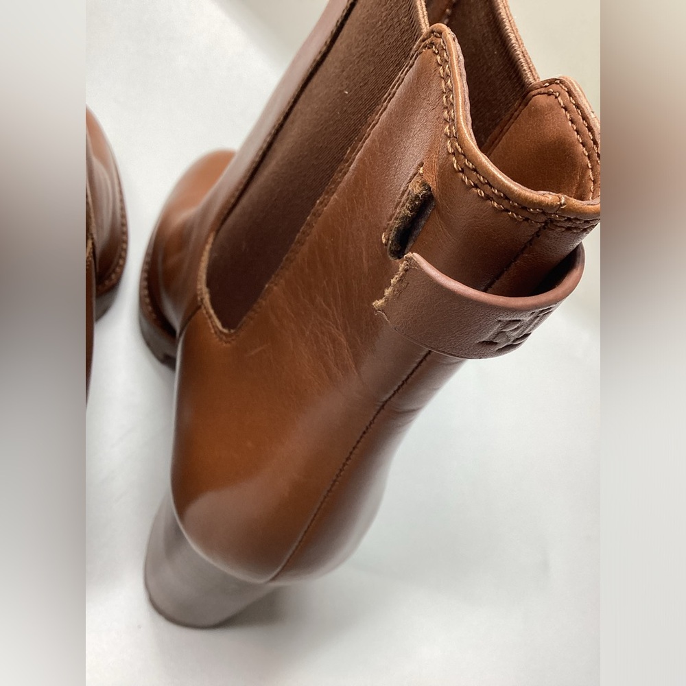 Ralph Lauren Myla Cognac Leather Bootie - Picture 11 of 11
